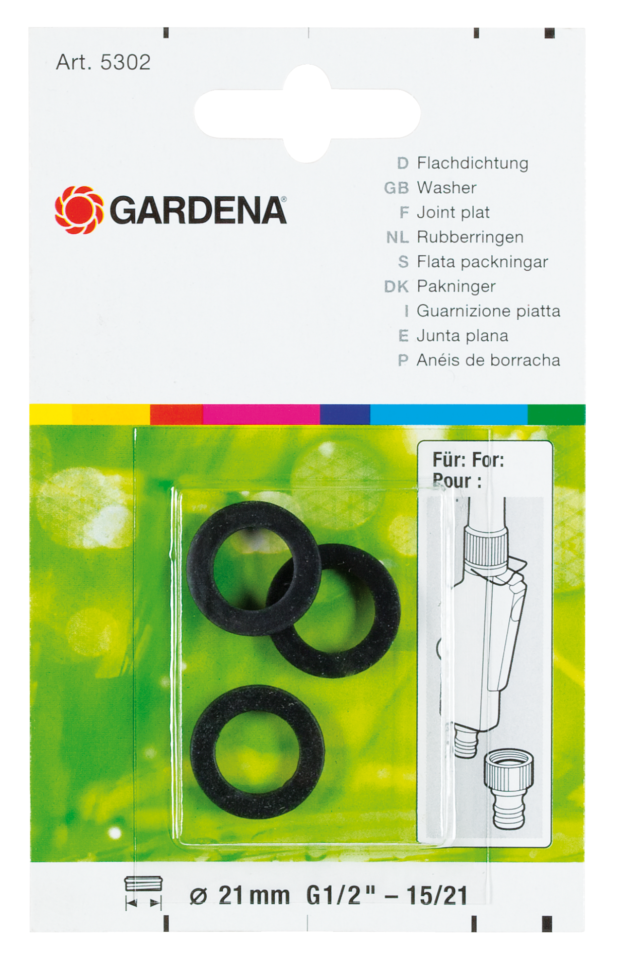 Gardena Rubberringen inhoud: 3 stuks