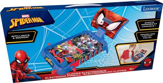Lexibook Spider-Man elektronische flipperkast met lichtjes en geluidjes