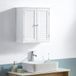 Bath Vida Dubbele deur shuttter wandmontage badkamerkast, hout, wit