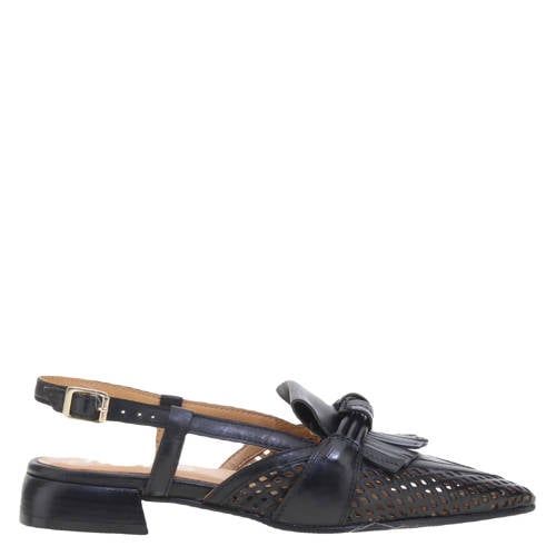 Mjus leren slingback loafers zwart