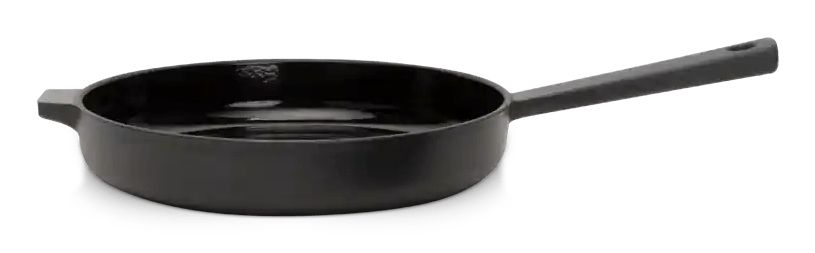 Boretti Solido Koekenpan - 26 cm - Gietijzer - Zwart - Met deksel