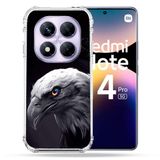 Cokitec Housse renforcée pour Xiaomi Redmi Note 14 Pro 5G Animal Eagle Royal Noir