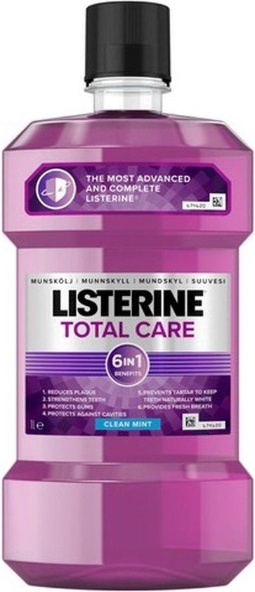 Listerine Total Care 6 in 1 Clean Mint - 1L - Mondwater