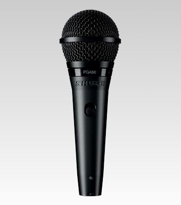 Shure PGA58 - Zwart - Cardioïde - Bedraad - Microfoon