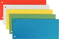 Leitz Scheidingsblad - 25 St/Pak - Karton - 240 x 105 mm - Oranje Wit Blauw Groen Geel