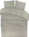 DoubleDry Dekbedovertrek Flanel Coton Lits Jumeaux 240x200/220 cm Greige