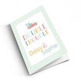 Carte félicitations naissance personnalisée - Portrait