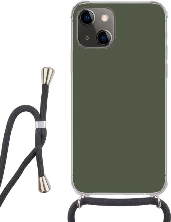 SleevesAndCases Telefoonkoord voor iPhone 13 Mini - Groen - Siliconen