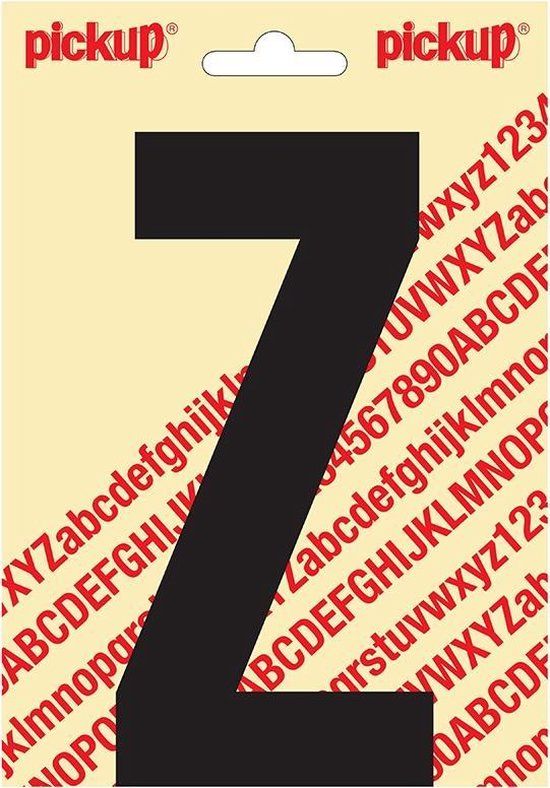 Pickup Plakletter Nobel 150mm Zwart Z