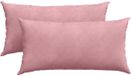 vidaXL - Zitkussens - 2 stuks - Roze - 80 x 40 cm - Corduroy stof