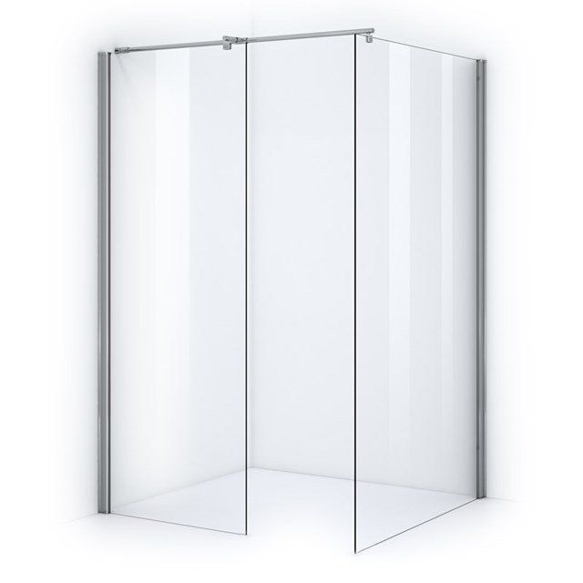 Maxaro Inloopdouche Zircon Comfort 120x80cm Veiligheidsglas 6 mm Chroom