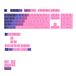 GLORIOUS GPBT Gradient Keycaps Nebula Duitse Lay-out Formaat | 115 Stuks PBT Polymeer No-Fade Sublimatie, Custom Mechanisch Toetsenbord 100% 75% 65% 60% Compatibel, QWERTZ ANSI ISO