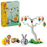 LEGO Eieren Zoeken met Konijn en Kuiken - Pasen Speelgoed en Bouwpakket voor Kinderen met Konijn en Vogel Dieren Figuren - Paasknutsel Cadeau voor Meisjes en Jongens vanaf 8 jaar - 40808