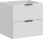 Moderne badkamerkast van 60 cm breed met 2 lades, badkamermeubel