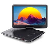 WOLFANG 17,5" Draagbare DVD-Speler met 15,6" HD-Scherm, 5000mAh Batterij, Geen Regiobeperking, Dubbele Stereoluidsprekers, Ondersteuning voor USB/SD-Kaart/Synchronisatie van TV/Projectorscherm