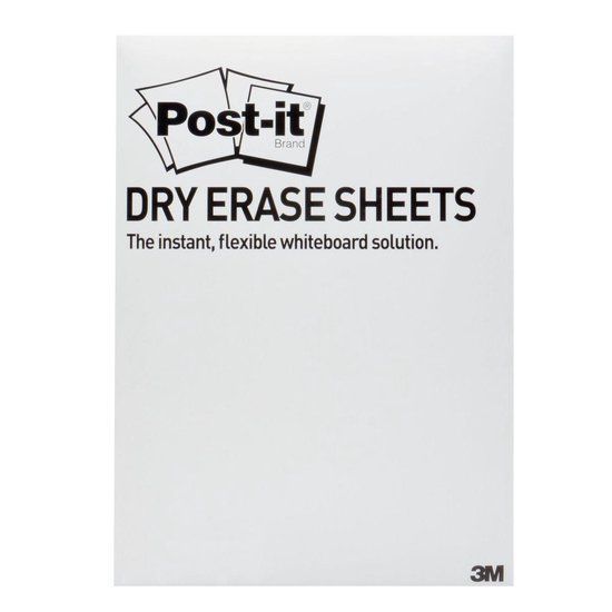 Post-it Whiteboard folie 27.9x39cm wit