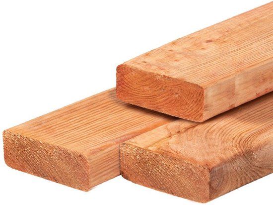 Merkloos Tuindeco Ligger Red Class Wood 6,5x19,5x400 cm