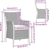 vidaXL Fauteuil Antracietkleurig PP