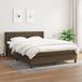Maison Exclusive - Sommier à lattes de lit avec matelas Marron foncé 140x200 cm