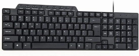 Gembird KB-UM-104 - Bedraad USB Toetsenbord - QWERTY (US) - Zwart