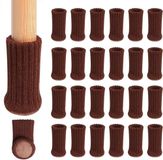 Goodivery ® Pieds de meubles protecteurs - Brun - 24 Pièces
