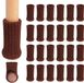 Goodivery ® Pieds de meubles protecteurs - Brun - 24 Pièces