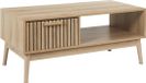 MISOU Klaus Salontafel - Hout - Bruin - 100x50cm