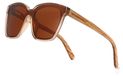 Lunettes de soleil surdimensionnées polarisées en bois avec protection UV400