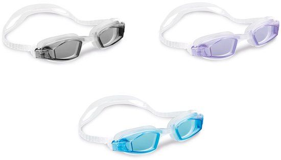 Intex Zwembril Freestyle Junior PVC Paars/Blauw