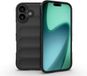 MobyDefend Hoesje - Geschikt voor iPhone 17 - TPU Gripcase - Zwart