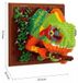 Chamäleon 3D Wanddecoratie Vogel Bouwstenen Set