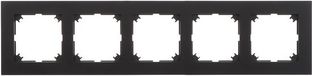 Elektro-Plast Santra Serie Vijfvoudig Frame ABS Kunststof Zwart IP20