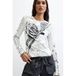 Desigual top met print - wit