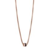 BERING Damesketting in glanzend roségoud - Arctic Symphony Collection met roestvrij staal - LYK2-R-ME-N-450