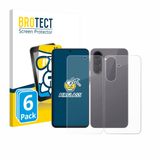 BROTECT Screenprotector 6 Stuks voor Samsung Galaxy A57 5G (Voor+Achter) Transparant