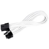 SilverStone SST-PP07-PCIW - voeding-verlengkabel 25cm 8pin naar PCI-E 6+2pin, wit