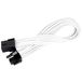 SilverStone SST-PP07-PCIW - voeding-verlengkabel 25cm 8pin naar PCI-E 6+2pin, wit