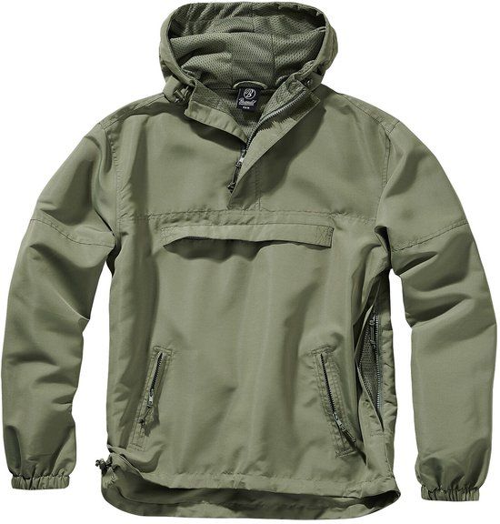 Brandit Light Heren Windbreaker - olijf - XL