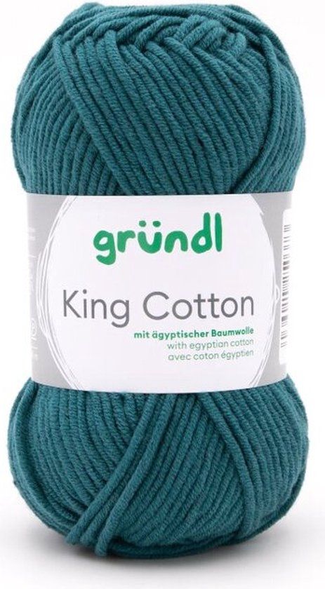 Gründl Wolle King Cotton 10x50gram petrol