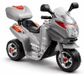 Leantoys Moto électrique pour enfants, modèle HC8051, argenté, avec moteur électrique et jantes