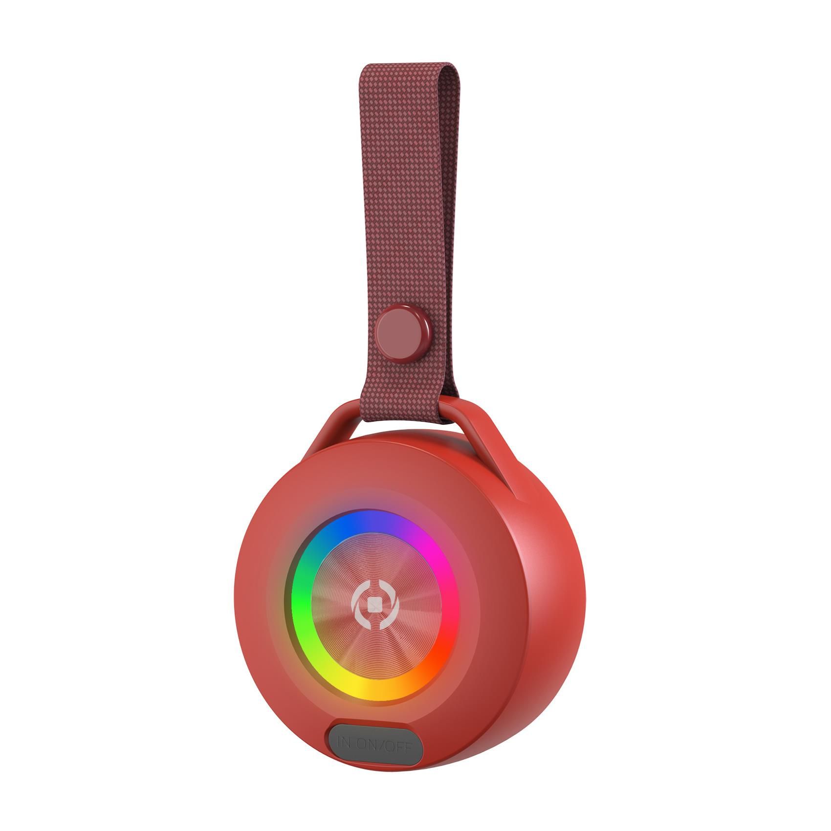 Celly LIGHTBEATRD Draagbare & party speaker Draadloze stereoluidspreker Rood