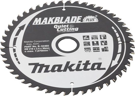 Makita B-32465 MAKBLADE PLUS zaagblad - 216x30 mm - 48T