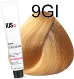 KIS KeraCream Color 9GI Zeer licht goudblond intensief Haarverf Crème 100 ml