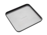 MasterClass antiaanbak vierkante bakplaat, 26 cm ovenplaat, duurzame grijze bakplaat van koolstofstaal voor bakken, braden en grillen, vaatwasmachinebestendig bakgerei