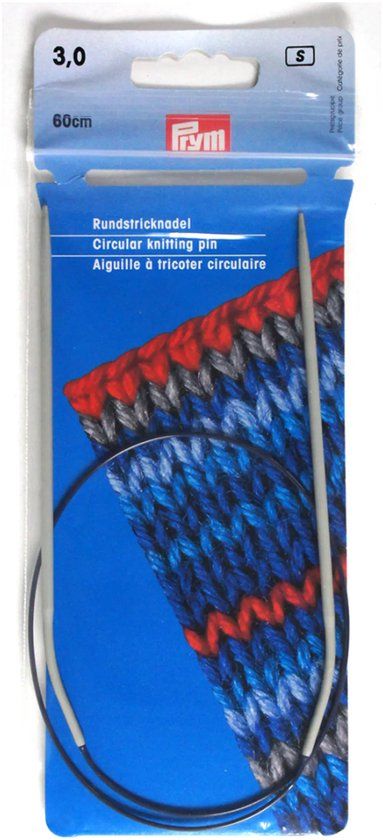 Prym Rondbreinaalden 3mm Metaal/Kunststof Grijs