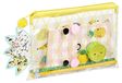 Étui plat avec compartiment rembourré pour enfants, fermeture éclair et accessoires