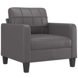 vidaXL Fauteuil Kunstleer Grijs