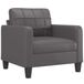 vidaXL Fauteuil Kunstleer Grijs