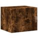 vidaXL Wandkast - 50x42,5x40 cm - bewerkt hout - gerookt eikenkleurig