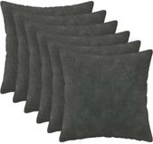 vidaXL - Kussensloop - 6 pcs - HEERLEN - Antraciet - 30 x 30 cm